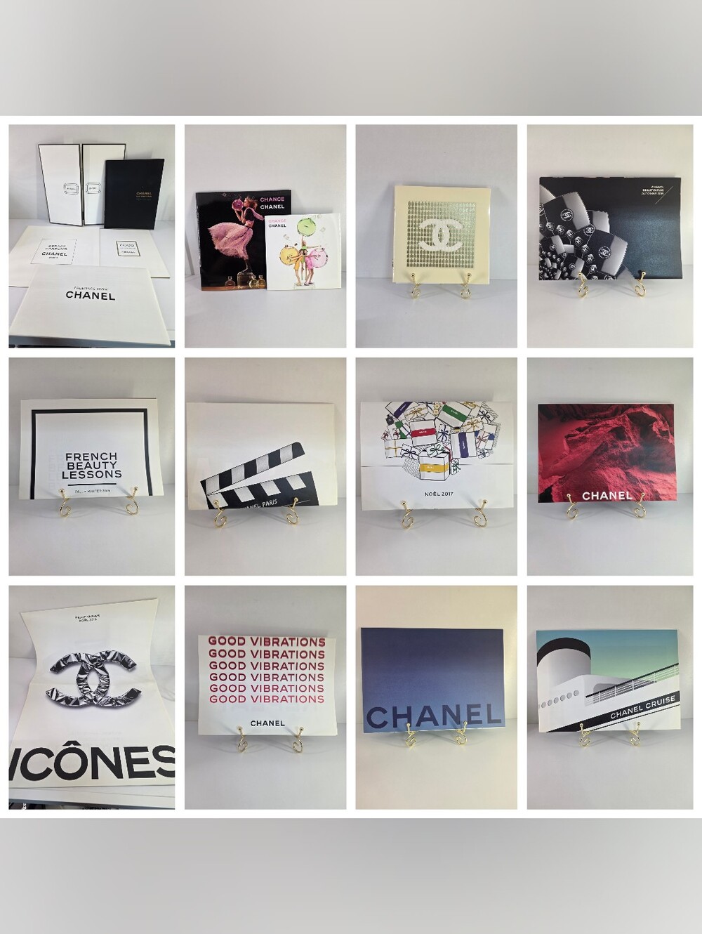 Authentic Chanel Collectible Beauty Catalog And Magazines- 12 Set